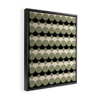 Retro Circular Pattern XXIV Framed Canvas Print Gallery Image 2