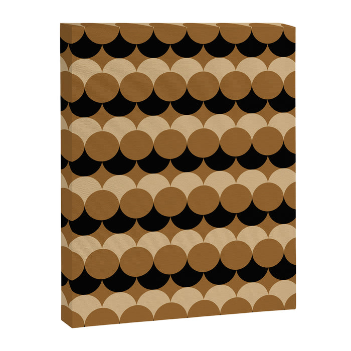 Retro Circular Pattern XXVII Canvas Print Gallery Image 1