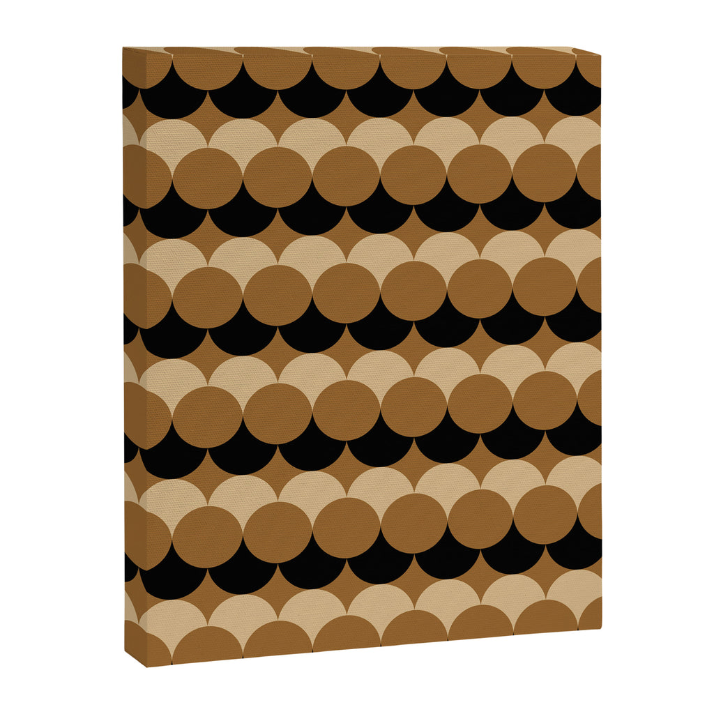 Retro Circular Pattern XXVII Canvas Print Gallery Image 8