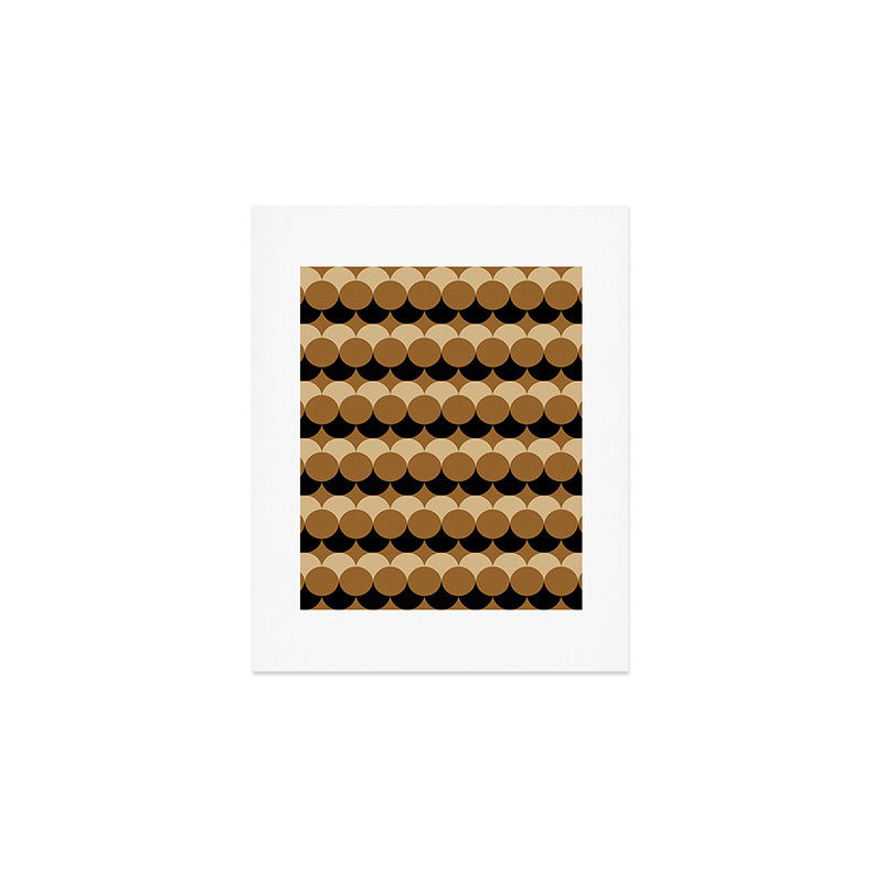Retro Circular Pattern XXVII Art Print Gallery Image 1