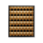 Retro Circular Pattern XXVII Framed Canvas Print Gallery Image 8