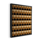 Retro Circular Pattern XXVII Framed Canvas Print Gallery Image 2