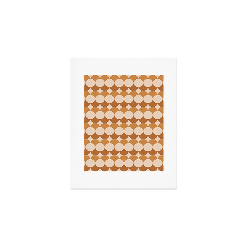Retro Circular Pattern XXXIV Art Print Gallery Image 1