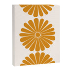 Retro Daisy Abstract V Golden Yellow Bold Floral Canvas Print Gallery Image 6