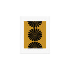 Retro Daisy Abstract VIII Golden Yellow Bold Floral Art Print Gallery Image 1