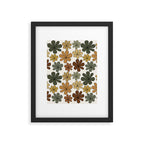 Retro Daisy Pattern Multicolor IX Framed Art Print Gallery Image 6