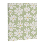 Retro Daisy Pattern - Pastel Green Canvas Print Gallery Image 8