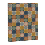 Retro Flowers Check Pattern IX Canvas Print Gallery Image 8