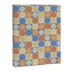 Retro Flowers Check Pattern VIII Canvas Print Gallery Image 8