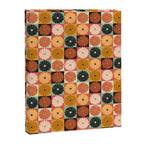 Retro Flowers Check Pattern XVI Canvas Print Gallery Image 8