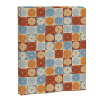 Retro Flowers Check Pattern XVIII Canvas Print Gallery Image 8
