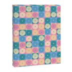 Retro Flowers Check Pattern XXIII Canvas Print Gallery Image 8