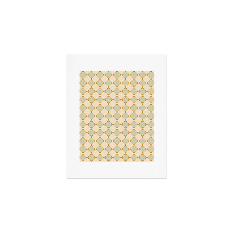 Retro Geometric Pattern III Art Print Gallery Image 1