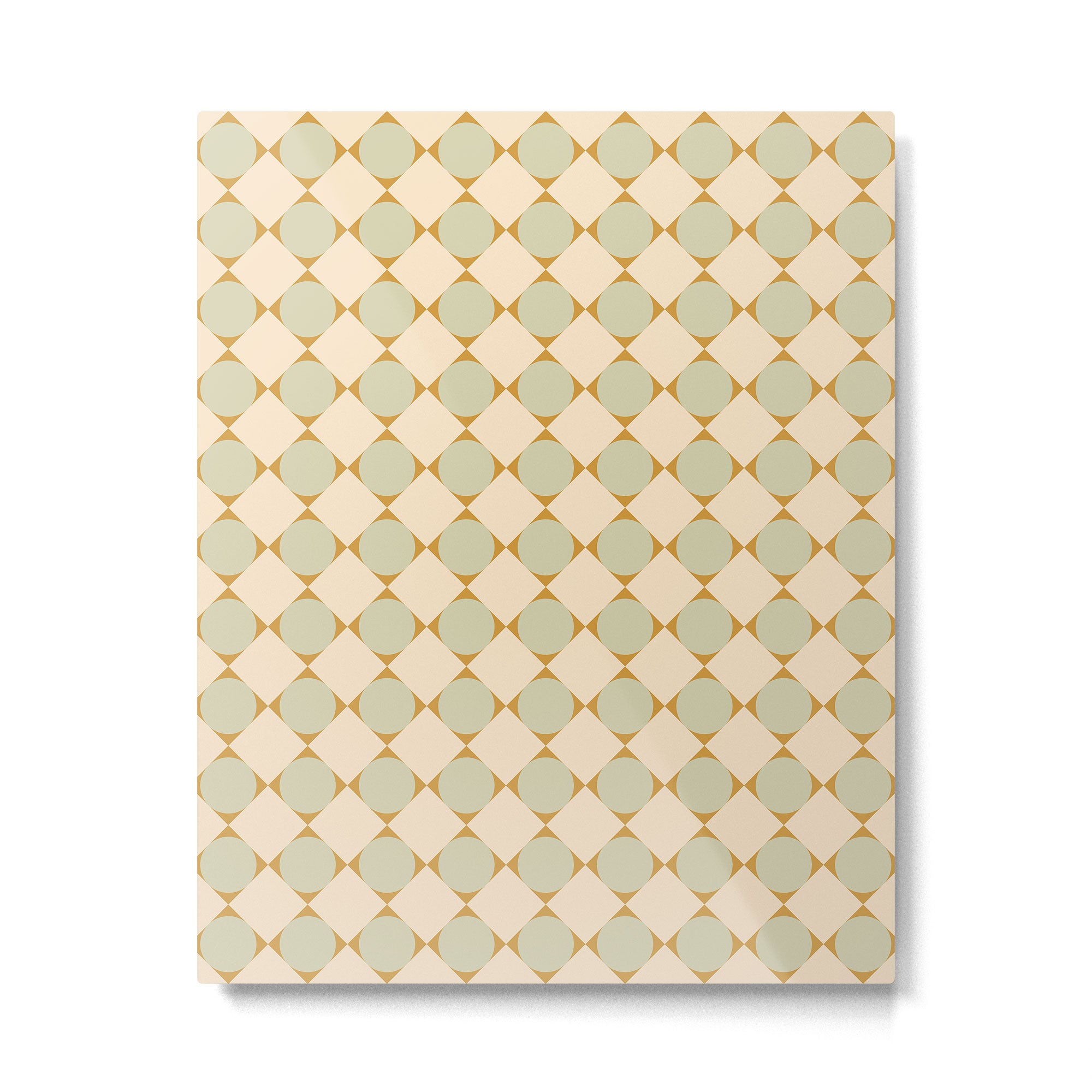 Retro Geometric Pattern III Metal Print Gallery Image 6