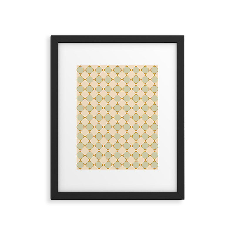 Retro Geometric Pattern III Framed Art Print Gallery Image 6