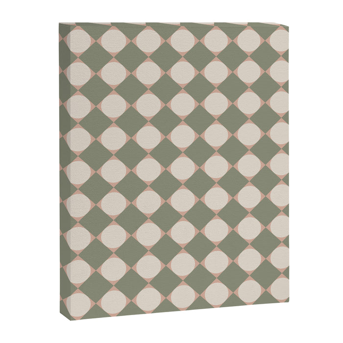Retro Geometric Pattern VI Canvas Print Gallery Image 1
