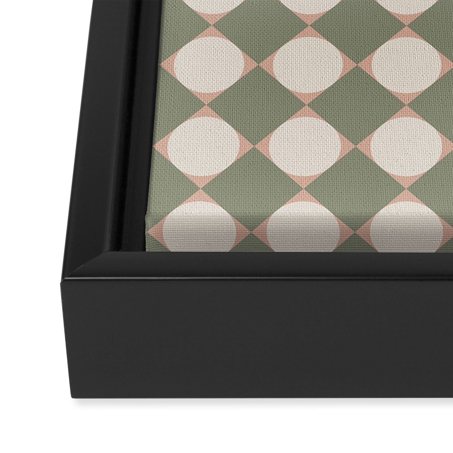 Retro Geometric Pattern VI Framed Canvas Print Gallery Image 3