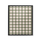 Retro Geometric Pattern VI Framed Canvas Print Gallery Image 8