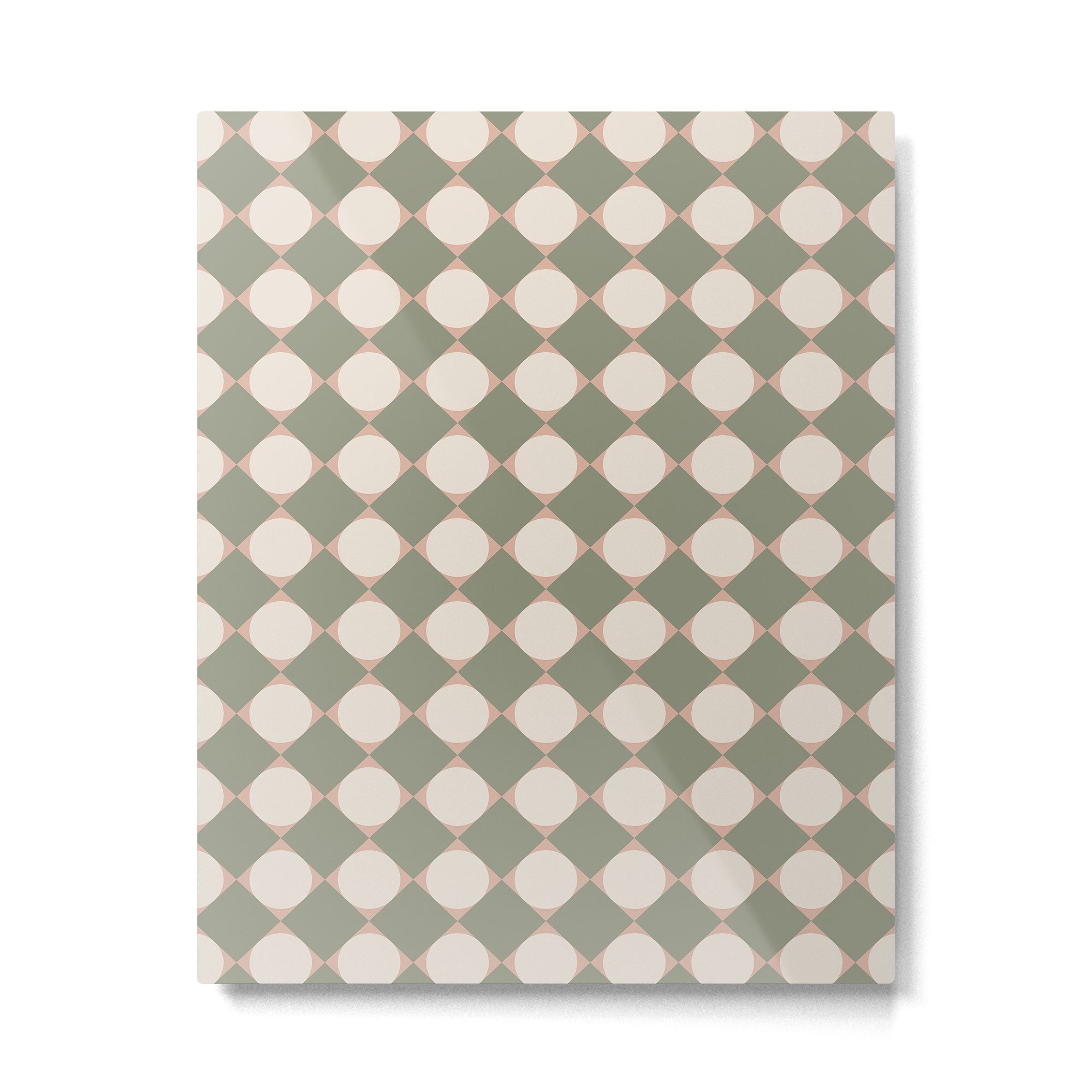 Retro Geometric Pattern VI Metal Print Gallery Image 6