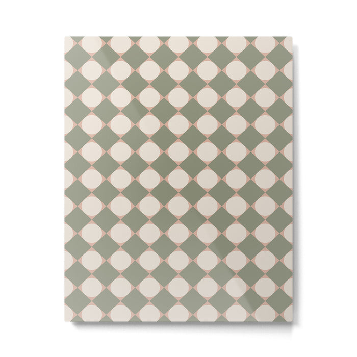 Retro Geometric Pattern VI Metal Print Gallery Image 1