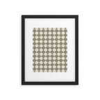 Retro Geometric Pattern VI Framed Art Print Gallery Image 6
