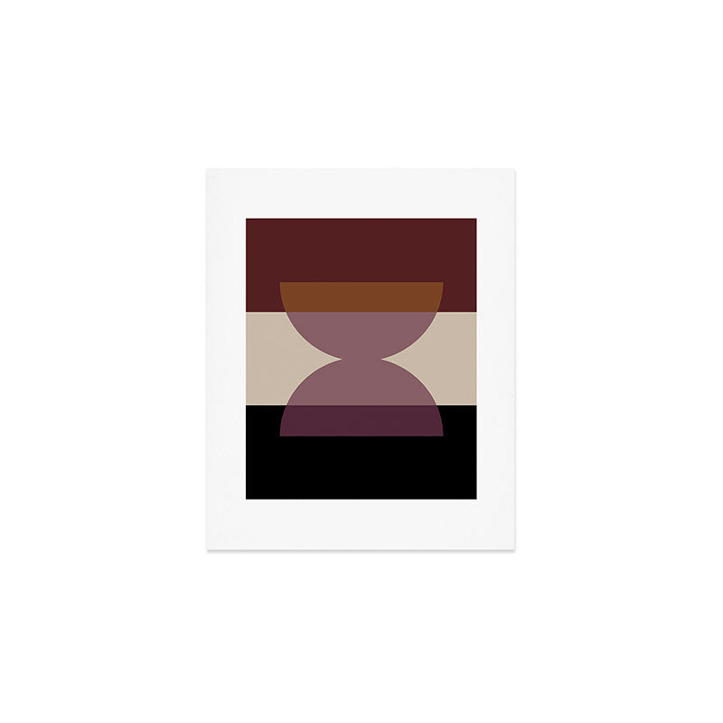 Retro Minimalism - Purple Autumn Art Print Gallery Image 1