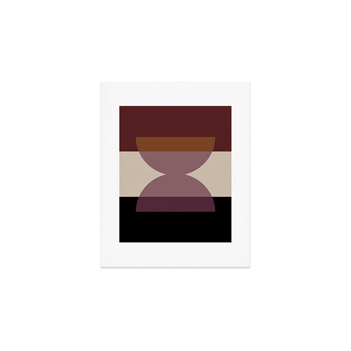 Retro Minimalism - Purple Autumn Art Print Gallery Image 1
