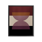 Retro Minimalism - Purple Autumn Framed Canvas Print Gallery Image 8