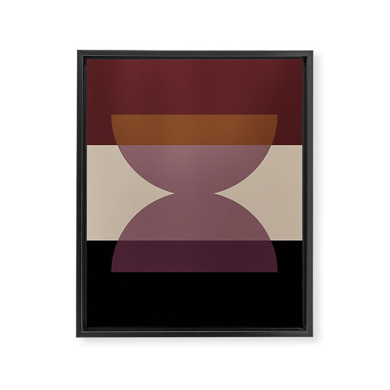 Retro Minimalism - Purple Autumn Framed Canvas Print Gallery Image 8