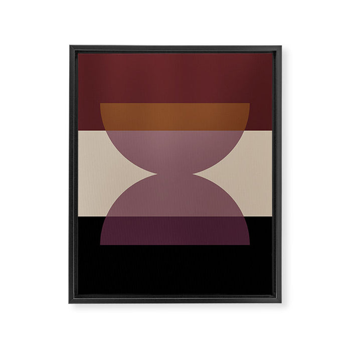 Retro Minimalism - Purple Autumn Framed Canvas Print Gallery Image 1