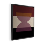Retro Minimalism - Purple Autumn Framed Canvas Print Gallery Image 2