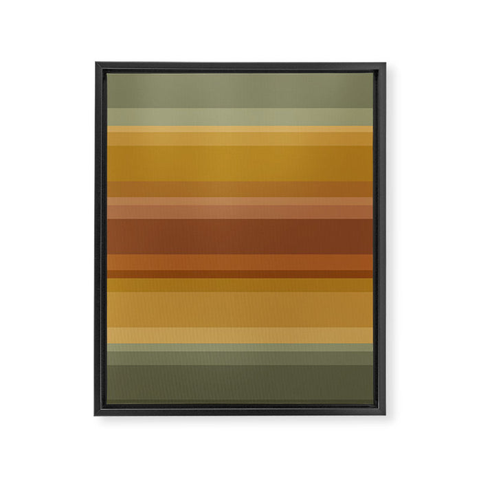 Retro Stripes XIII Framed Canvas Print Gallery Image 1
