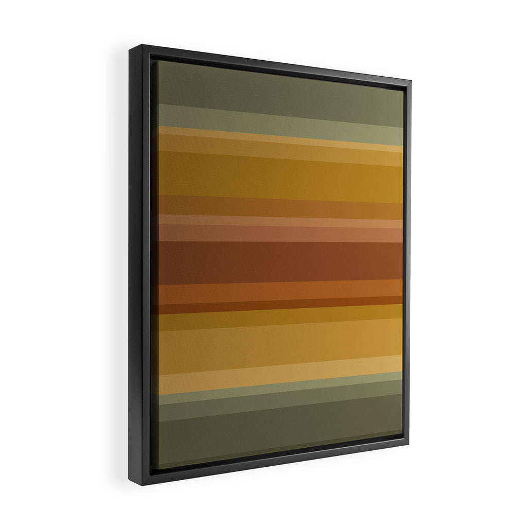 Retro Stripes XIII Framed Canvas Print Gallery Image 2