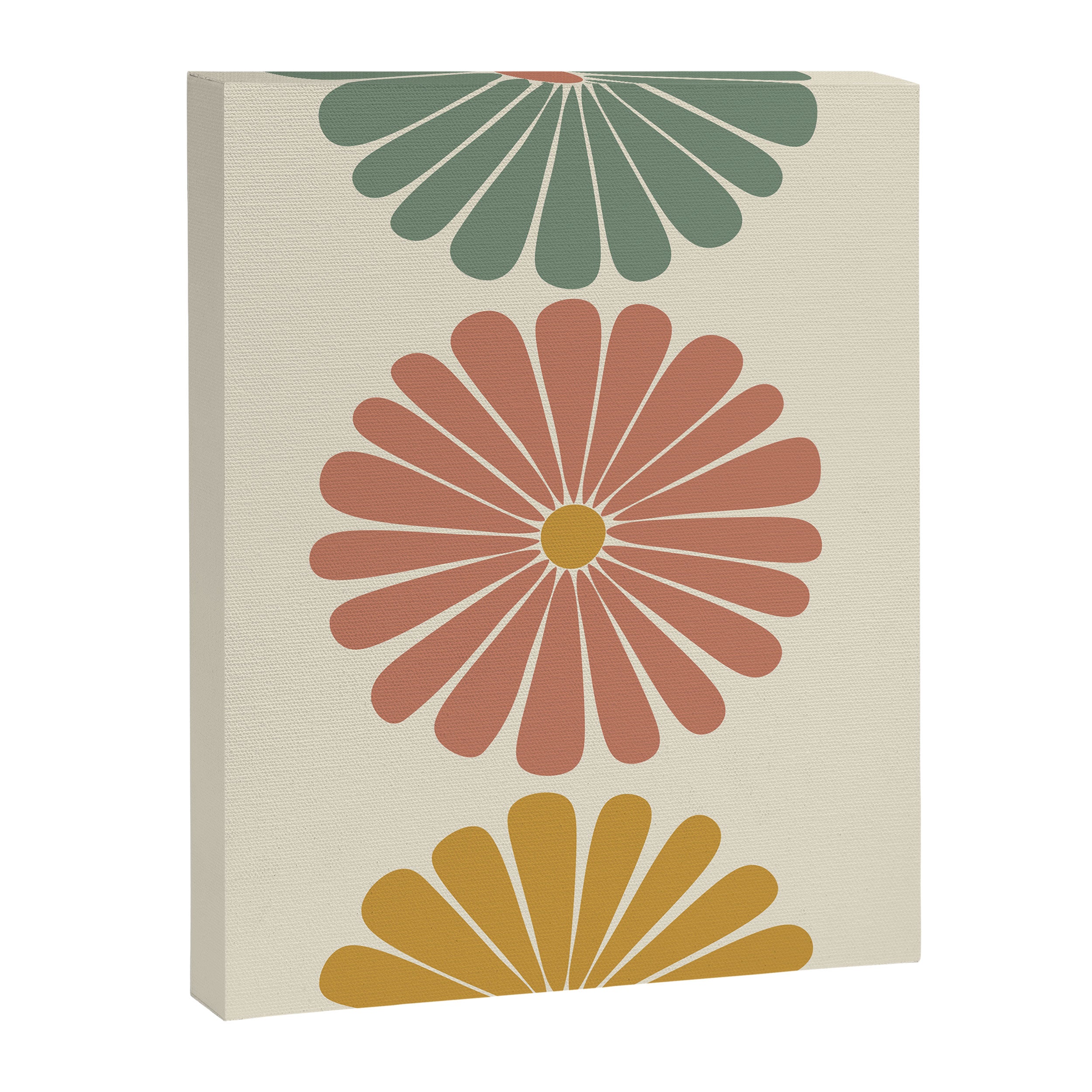 Retro Summer Daisies I Canvas Print Gallery Image 6
