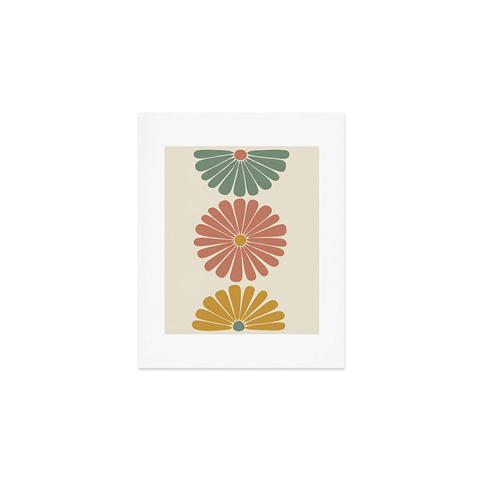 Retro Summer Daisies I Art Print Gallery Image 1