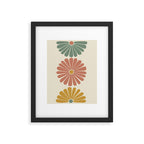 Retro Summer Daisies I Framed Art Print Gallery Image 5