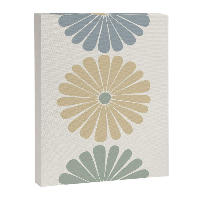 Retro Summer Daisies II Canvas Print Gallery Image 1