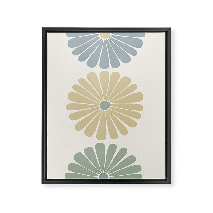 Retro Summer Daisies II Framed Canvas Print Gallery Image 1