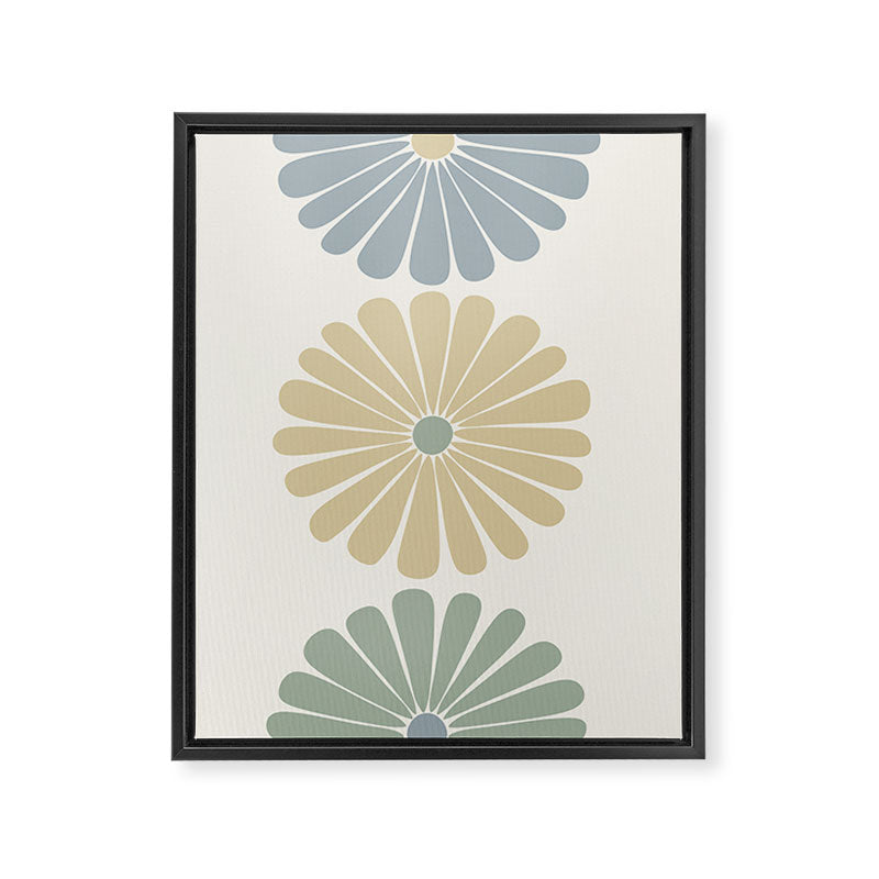 Retro Summer Daisies II Framed Canvas Print Gallery Image 6