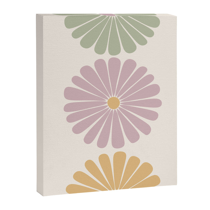 Retro Summer Daisies III Canvas Print Gallery Image 1