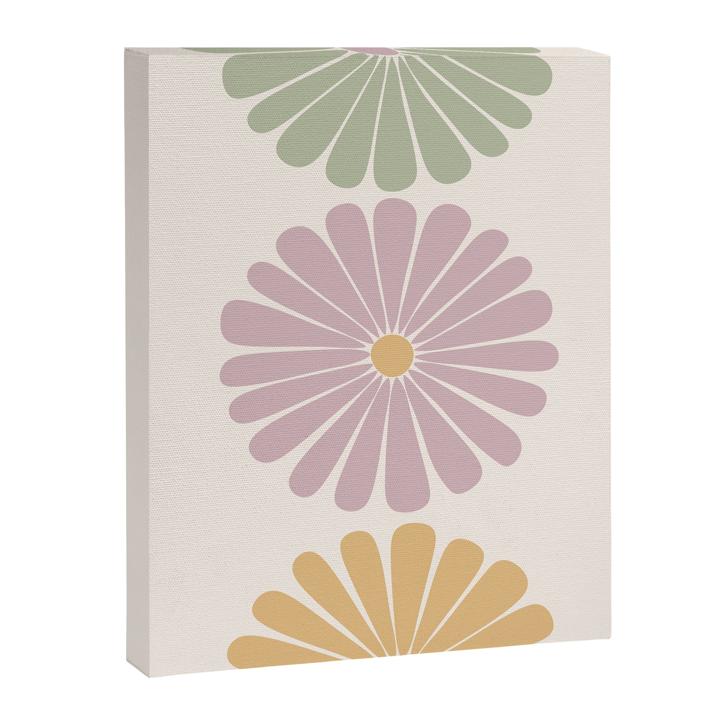 Retro Summer Daisies III Canvas Print Gallery Image 6