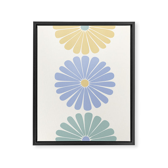 Retro Summer Daisies IV Framed Canvas Print Gallery Image 1