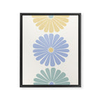 Retro Summer Daisies IV Framed Canvas Print Gallery Image 6