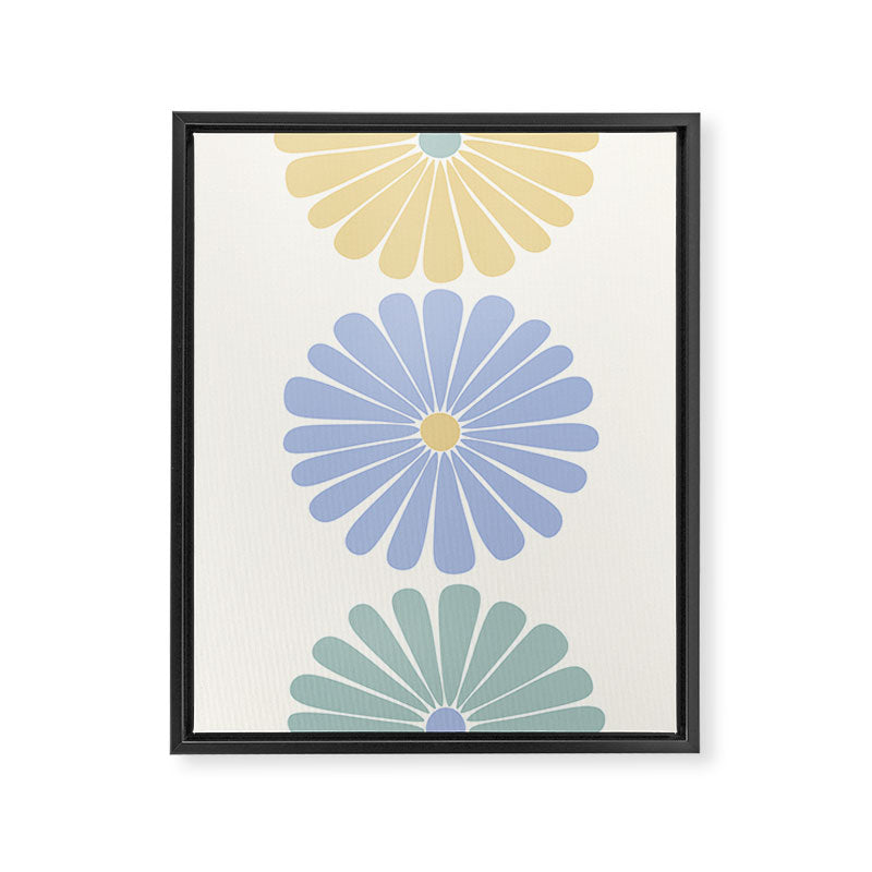 Retro Summer Daisies IV Framed Canvas Print Gallery Image 6