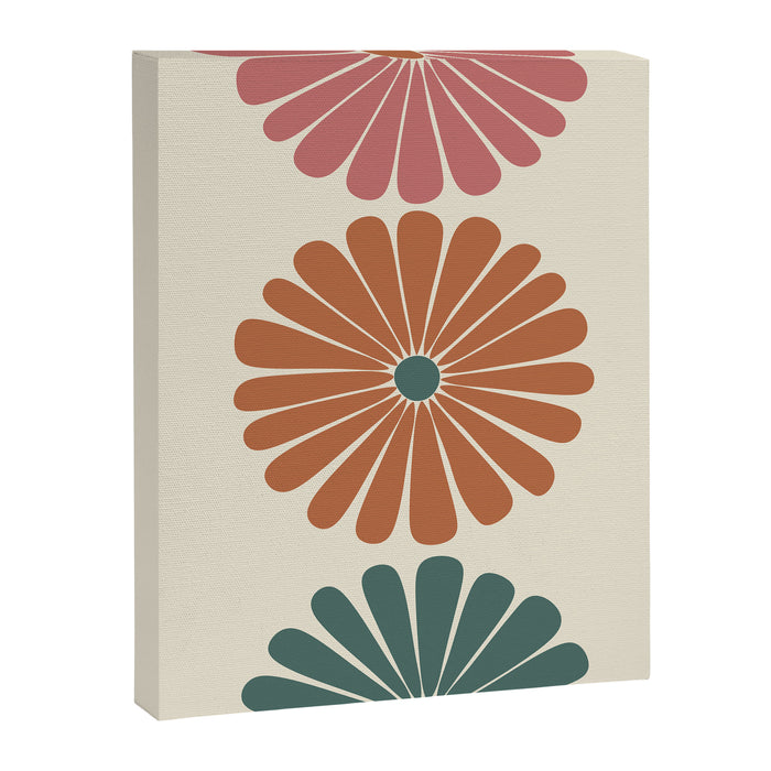 Retro Summer Daisies IX Canvas Print Gallery Image 1