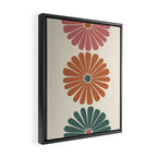 Retro Summer Daisies IX Framed Canvas Print Gallery Image 2