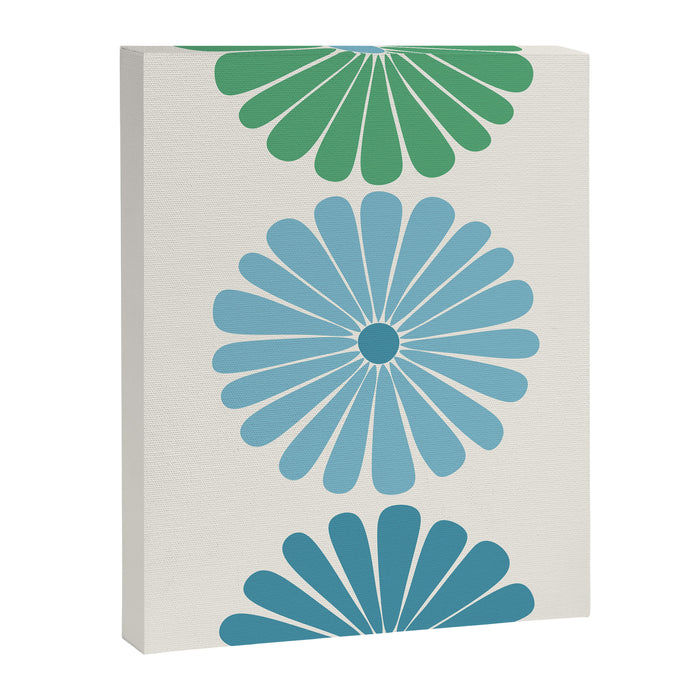 Retro Summer Daisies VI Canvas Print Gallery Image 1