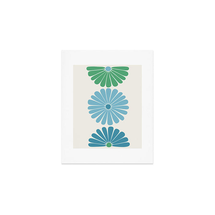 Retro Summer Daisies VI Art Print Gallery Image 1
