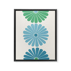 Retro Summer Daisies VI Framed Canvas Print Gallery Image 6