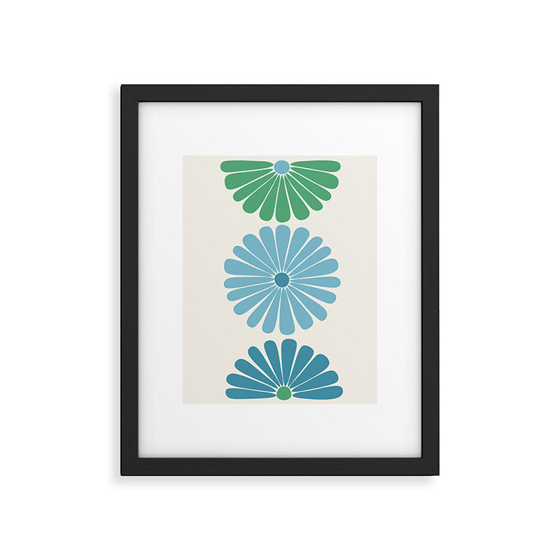 Retro Summer Daisies VI Framed Art Print Gallery Image 5